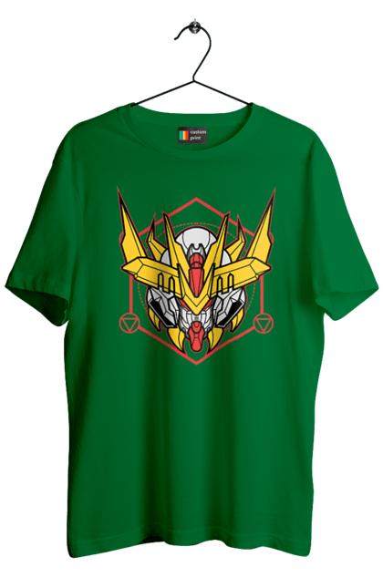 Men's t-shirt with prints Gundam Barbatos Lupus Rex. Anime, asw g 08, barbatos lupus rex, game, gundam, manga, robot, video game, war. 2070702