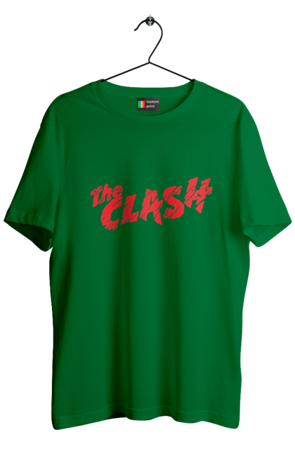 Men's t-shirt with prints The Clash. Clash, dub, group, music, punk, punk rock, reggae, rock, rock`n`roll. 2070702