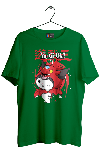 Men's t-shirt with prints Yu Gi Oh! Kuromi. Anime, character, hello kitty, kuromi, my melody, sanrio, yu gi oh, yugio. 2070702