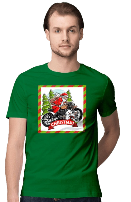 Santa on a motorcycle