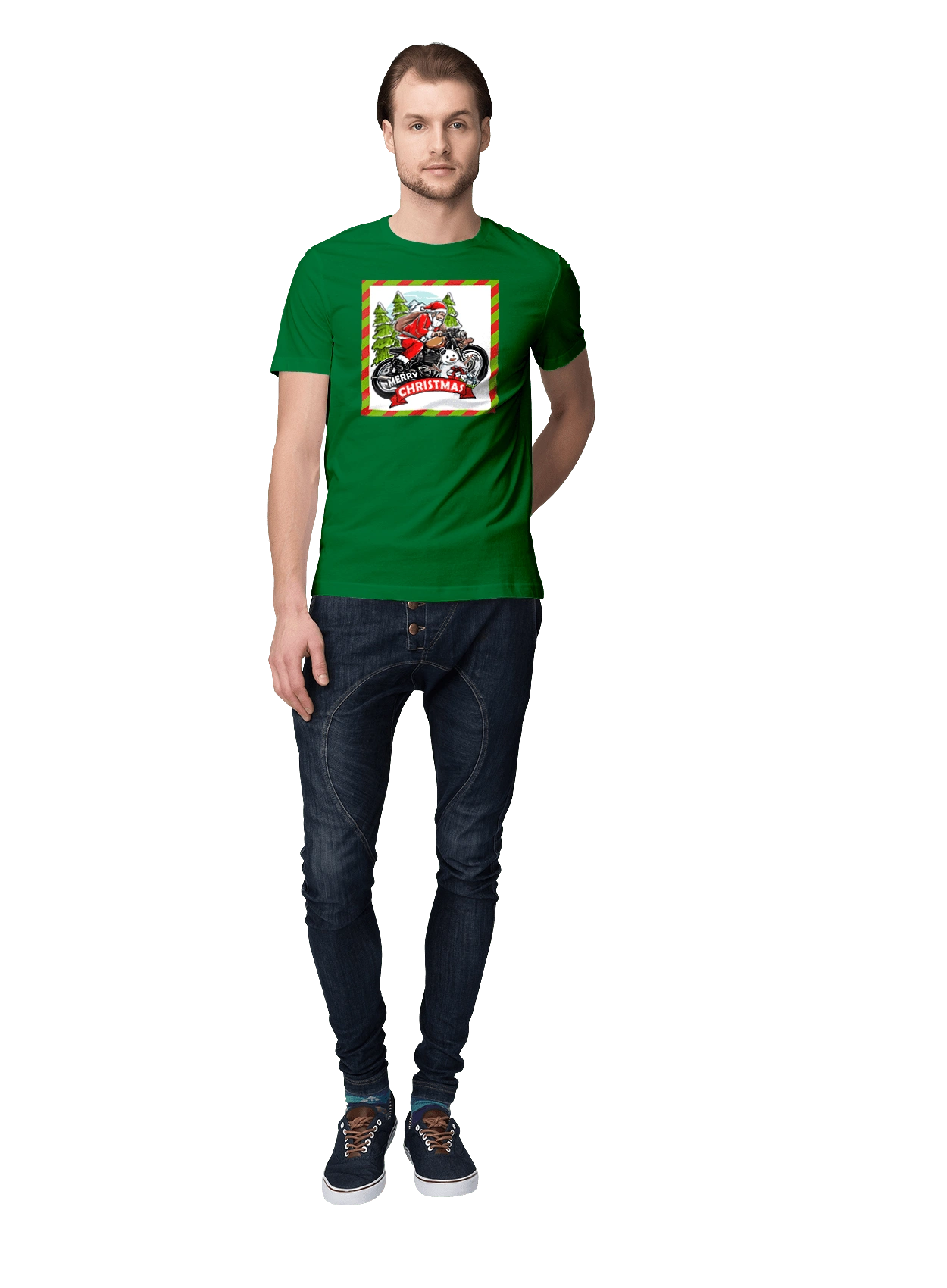 Santa on a motorcycle