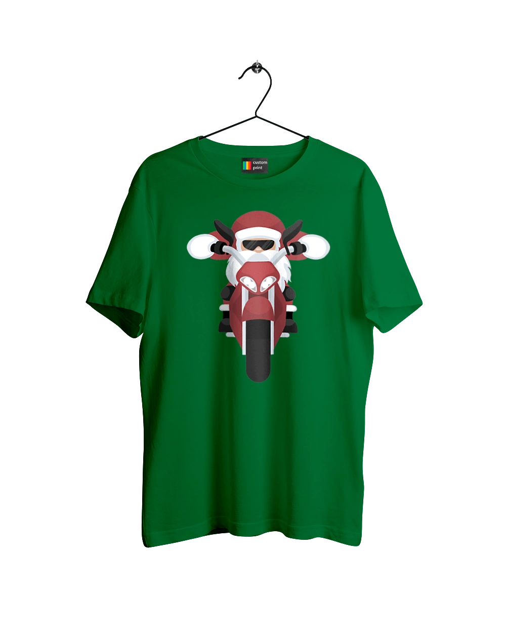 Santa on a motorcycle