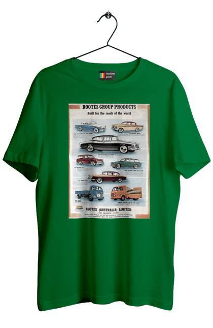 Футболка чоловіча з принтом "Аутомобільйо". Rootes, rootes (australia) limited, rootes group, rootes group products. 2070702