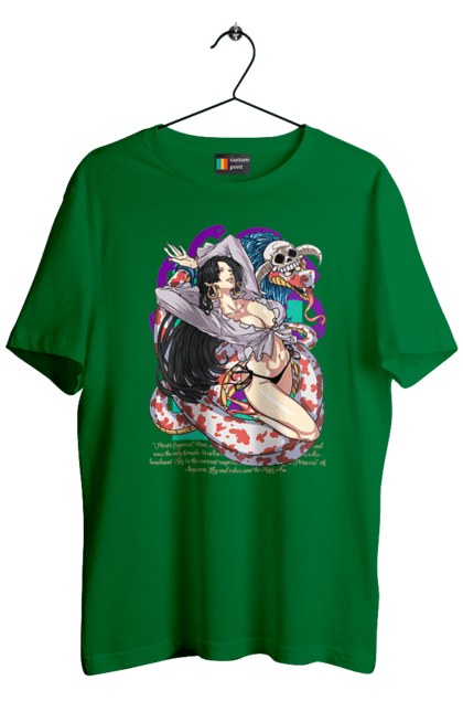 Men's t-shirt with prints One Piece Boa Hancock. Anime, boa hancock, manga, one piece, pirate empress, straw hat pirates. 2070702