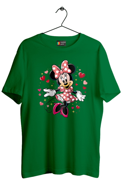 Футболка мужская с принтом Минни Маус. Mickey mouse, minnie mouse, дисней, микки, микки маус, минни маус, мультфильм. 2070702