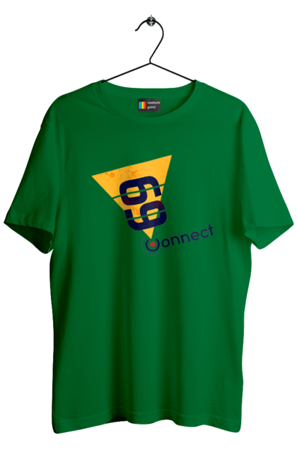 Футболка чоловіча з принтом "69  є контакт". Жарт, контакт, прикол, секс. 2070702