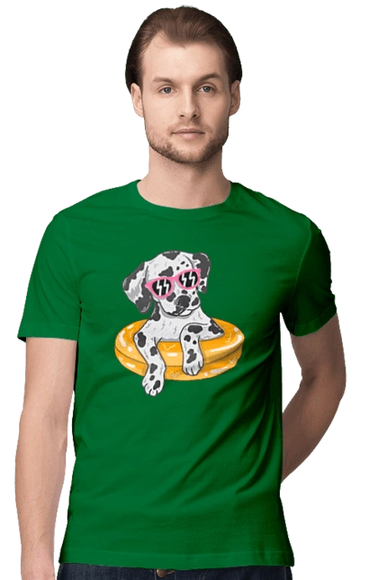 Dalmatian Swims In A Circle