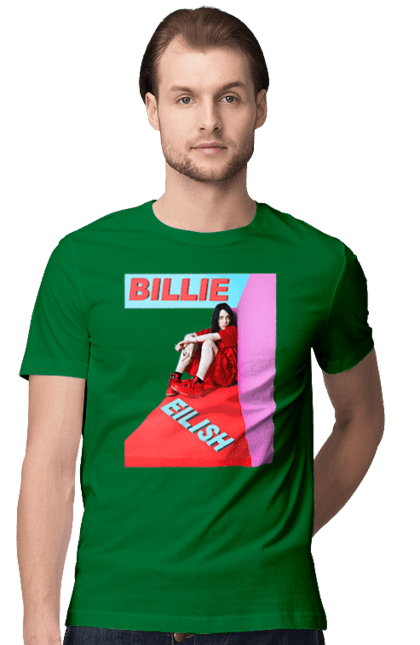 Men`s t-shirt with prints Billie Eilish. Billie eilish, billie eilish logo, billie eilish print, singer billie eilish. 2070702
