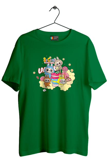 Футболка чоловіча з принтом "Labubu". Labubu, weird cute, іграшки, лабубу. 2070702