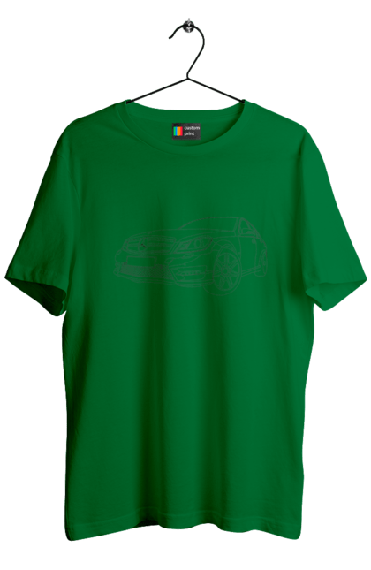 Men`s t-shirt with prints Auto mercedes. Auto, mercedes. 2070702