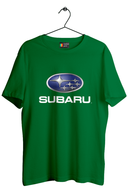 Футболка чоловіча з принтом "Subaru". Авто, логотип, субару. 2070702