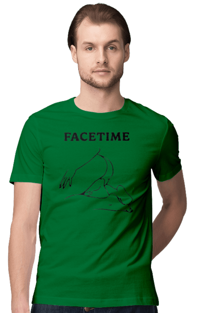 Men`s t-shirt with prints Facetime. Cool, facetime, funny, humor, vulgar. 2070702