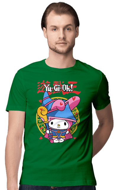 Men's t-shirt with prints Yu Gi Oh! My Melody. Brand, character, hello kitty, my melody, yu gi oh, yugio. 2070702