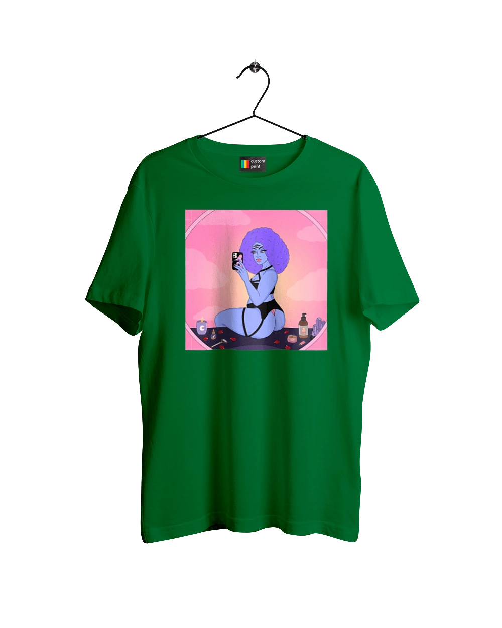 Фиолетовая Девушка Фото В Зеркале