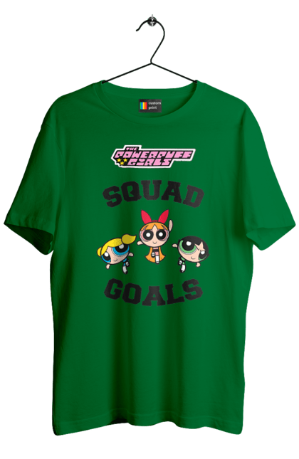 Men's t-shirt with prints Powerpuff Girls. Animated series, blossom, bubbles, buttercup, cartoon network, cool girls, heart, powerpuff girls. 2070702