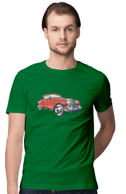 Men`s t-shirt with prints Car Rarity. Car, retro. 2070702