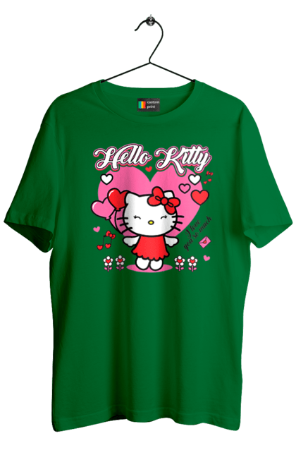 Men's t-shirt with prints Hello Kitty. Brand, cat, character, hello kitty, kitten. 2070702