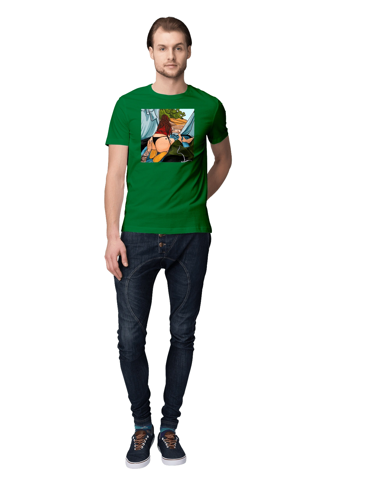 Rest With Favorite In The Tent