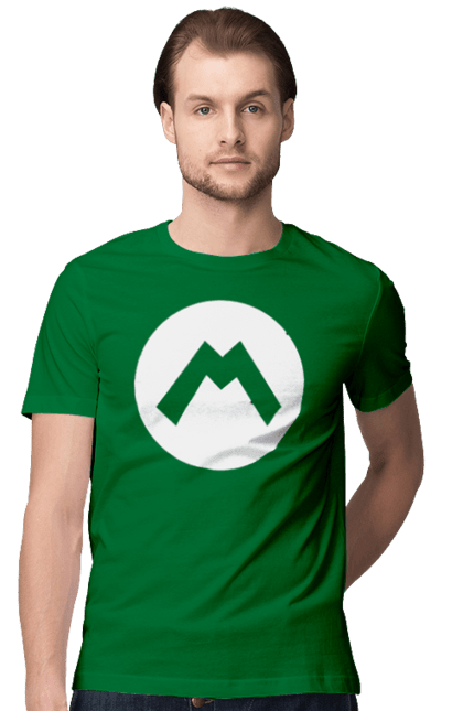 Men's t-shirt with prints Mario. Character, game, mario, mario bros, nintendo. 2070702