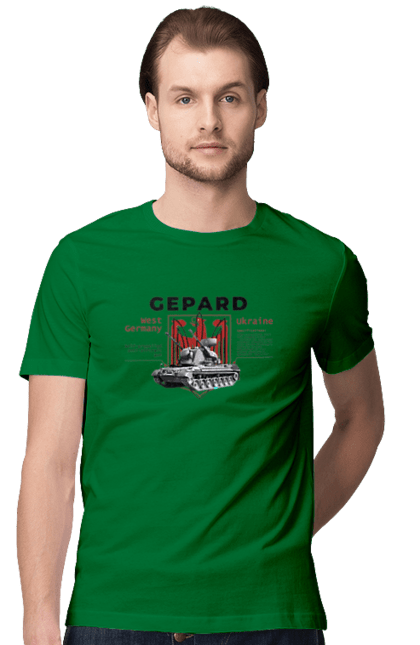 Футболка мужская с принтом Gepard. F16, gepard, nasams, stinger, zuzana, гаубица, два герба, залужный, сюзанно. 2070702