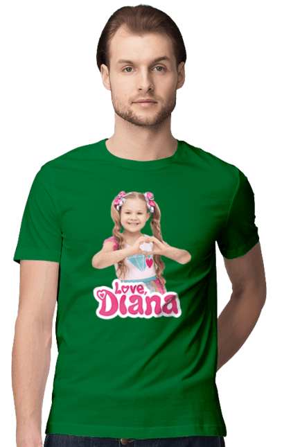 Футболка чоловіча з принтом "Кідс Діана Шоу". Diana and roma, diana show, kids diana show, диана и рома, диана шоу, діана шоу, кидс диана, кидс диана шоу, кідс діана шоу, ютуб. futbolka.stylus.ua