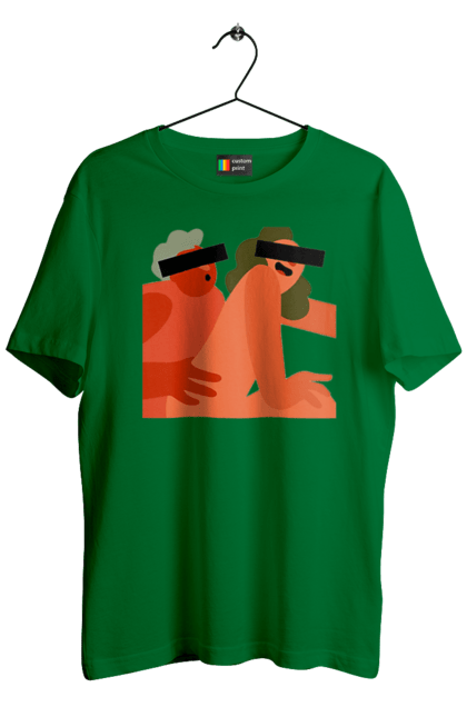 Футболка чоловіча з принтом "Кохання та прихована камера". Prikol, smex, гумор, дружба, жуйка, любов, мир, нас не впізнають, прихована камера, секс. 2070702