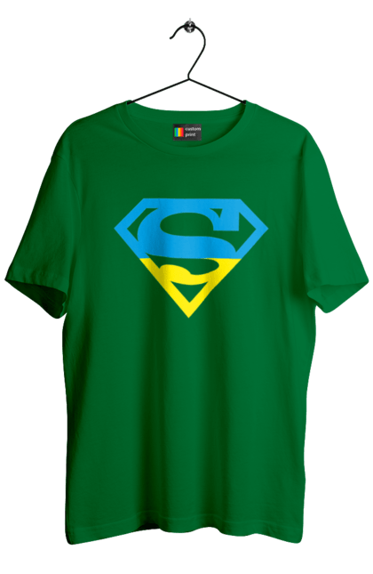 Men`s t-shirt with prints Ukraine super. Super, symbolism, ukraine. 2070702