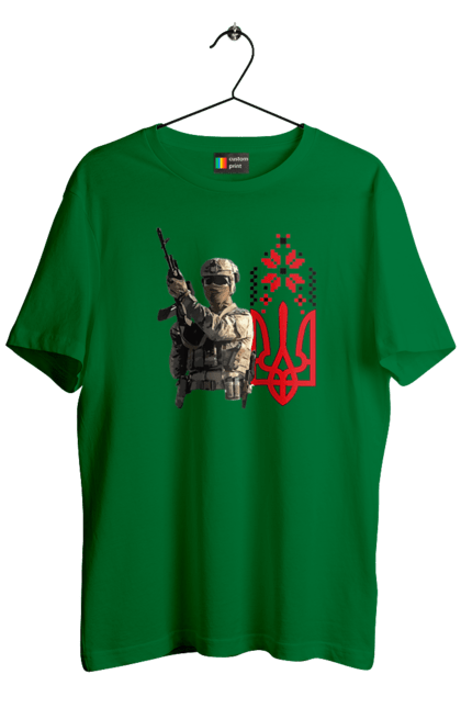 Футболка чоловіча з принтом "Гвардія наступу". F 16, himars, leopard, patriot, гвардія наступу, контрнаступ, літо 2023, літо контрнаступ, перемога. 2070702