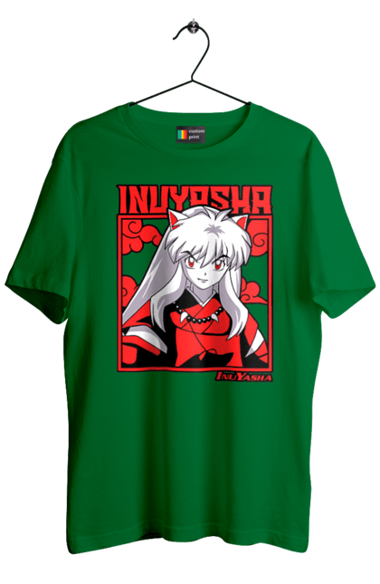 Футболка чоловіча з принтом "Inuyasha". Anime, inuyasha, manga, rumiko takahashi, аніме, демон охоронець, манга, руміко такахасі. 2070702