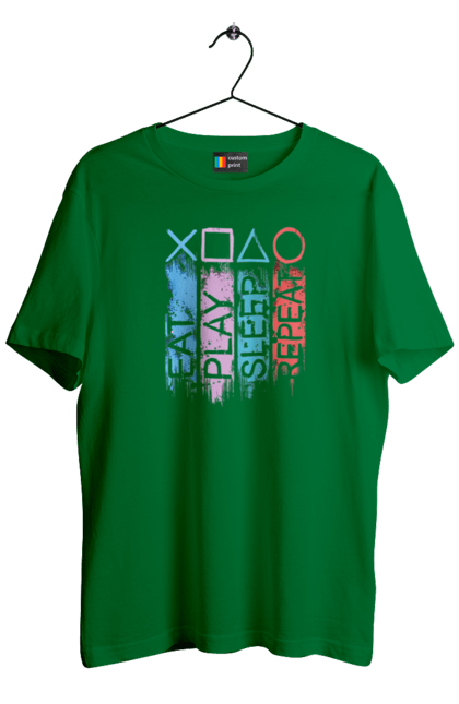 Футболка чоловіча з принтом "Геймпад". Playstation, sony, геймпад, гра, джостик. 2070702