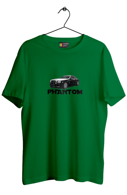 Футболка чоловіча з принтом "Ролс ройс". Авто, автомобіль, люкс клас, ролс ройс, седан, фантом. 2070702
