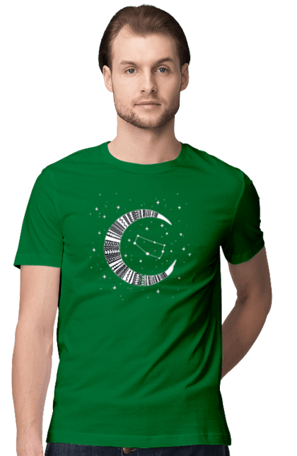 Men`s t-shirt with prints Gemini. Constellation, gemini, horoscope, sign, twins, zodiac, zodiac sign. 2070702