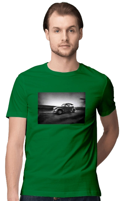 Retro car black and white