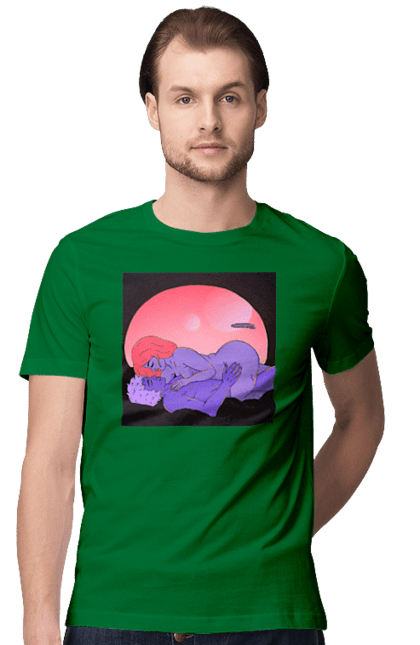 Футболка чоловіча з принтом "Інопланетяни Дівчина І Хлопець". Голі, дівчина, хлопець. 2070702