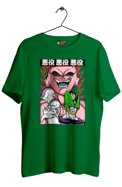 Men's t-shirt with prints Dragon Ball Majin Buu. Anime, antagonist, dragon ball, majin buu, manga, tv series. 2070702