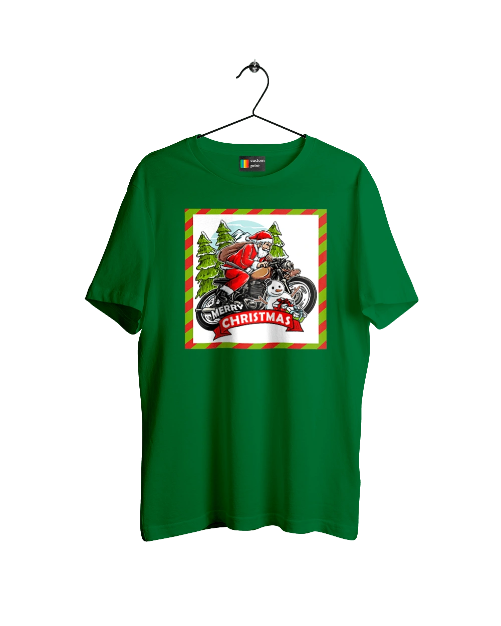 Santa on a motorcycle