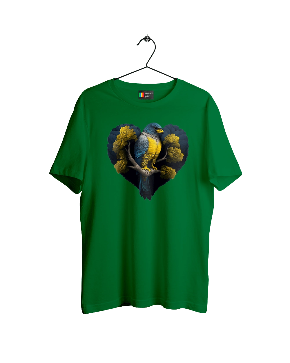 Blue and yellow falcon