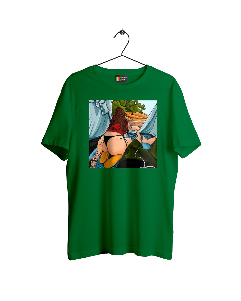 Rest With Favorite In The Tent