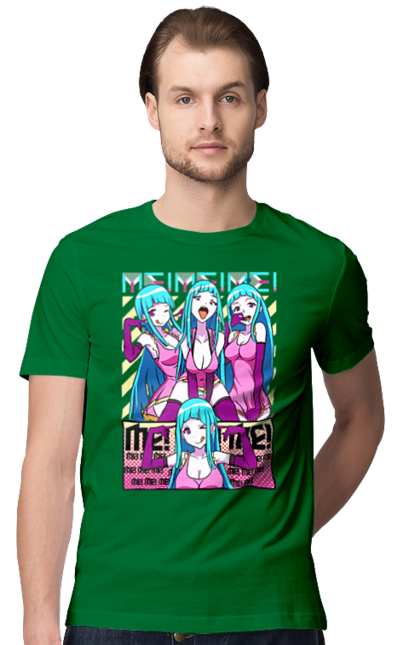 Men's t-shirt with prints Me! Me! Me!. Anime, clip, daoko, teddyloid, young woman. 2070702