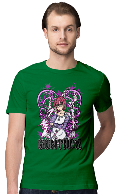 Men's t-shirt with prints Seven Deadly Sins Gowther. Adventures, anime, comedy, fantasy, gowther, manga, seven deadly sins. 2070702