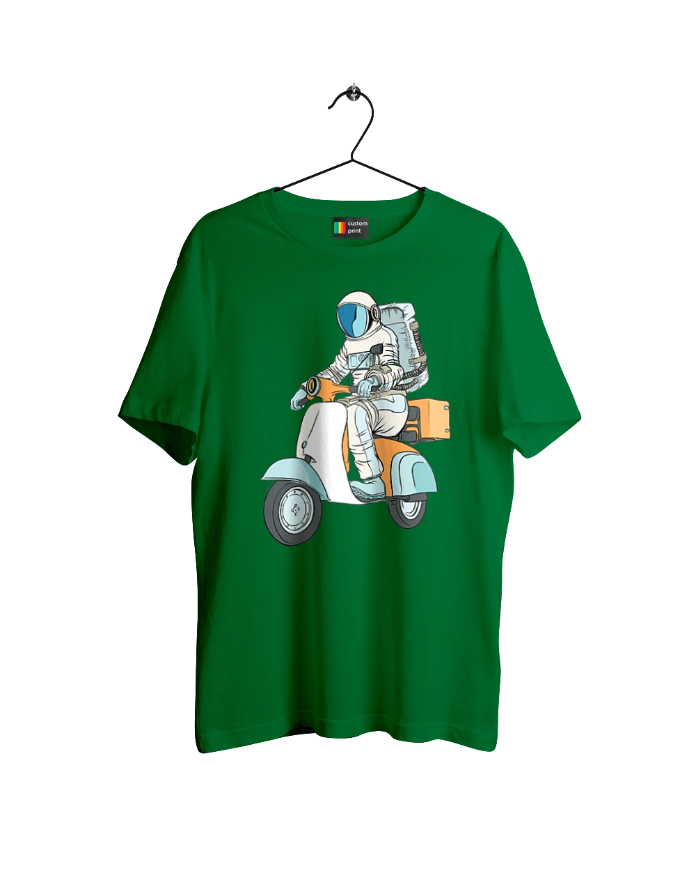 Astronaut on a motorcycle