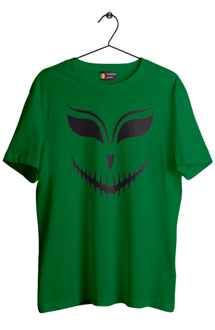 Men's t-shirt with prints Halloween pumpkin face. Costume, halloween, holiday, october, october 31, pumpkin, scary, sweets, trick or treat. 2070702