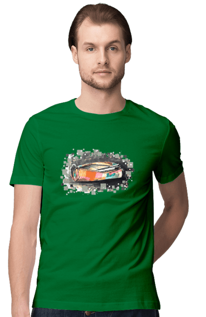 Men`s t-shirt with prints Pencil case Author's drawing. Exclusive, free hand, pen, pencil, pencil case, picture, school, stationery. 2070702