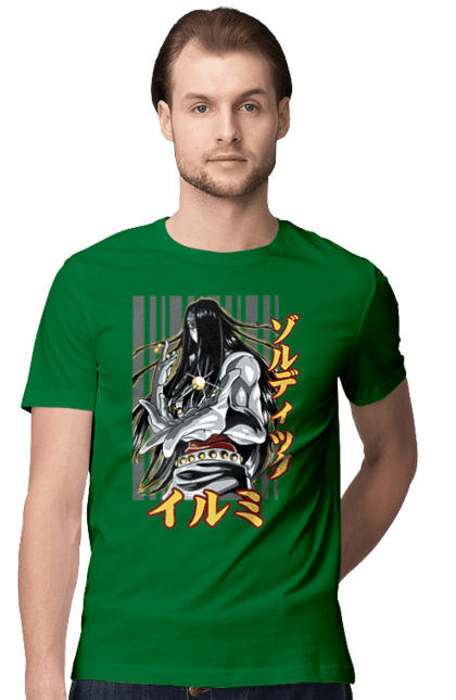 Men's t-shirt with prints Hunter × Hunter Illumi Zoldyck. Anime, hunter, hunter × hunter, hunter hunter, illumi, illumi zoldyck, manga, zoldyck. 2070702