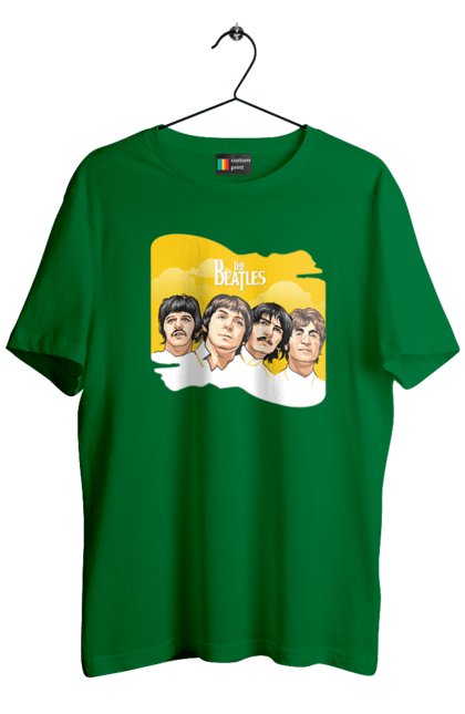 Men's t-shirt with prints The Beatles. Beatles, george harrison, john lennon, liverpool four, music, paul mccartney, ringo starr. 2070702