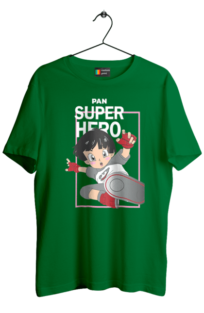 Men's t-shirt with prints Dragon Ball Super Pan. Anime, dragon ball, dragon ball super, dragon ball: super, dragonball super hero, lady, pan. 2070702