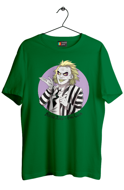 Men's t-shirt with prints Beetlejuice. Beetlejuice, comedy, ghost, horror, movie, tim burton, warner bros. 2070702