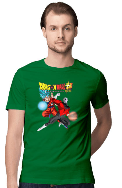 Men's t-shirt with prints Dragon Ball Son Goku. Anime, dragon ball, goku, manga, son goku, tv series. 2070702