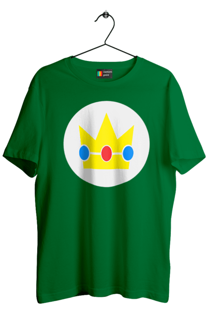 Men's t-shirt with prints Mario Bros. Princess Peach. Character, game, mario, mario bros, nintendo, princess peach, super mario bros. 2070702