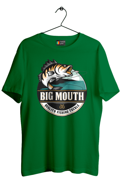 Футболка чоловіча з принтом "Рибалка". Вилика рибалка, рибалка, хоббі. 2070702